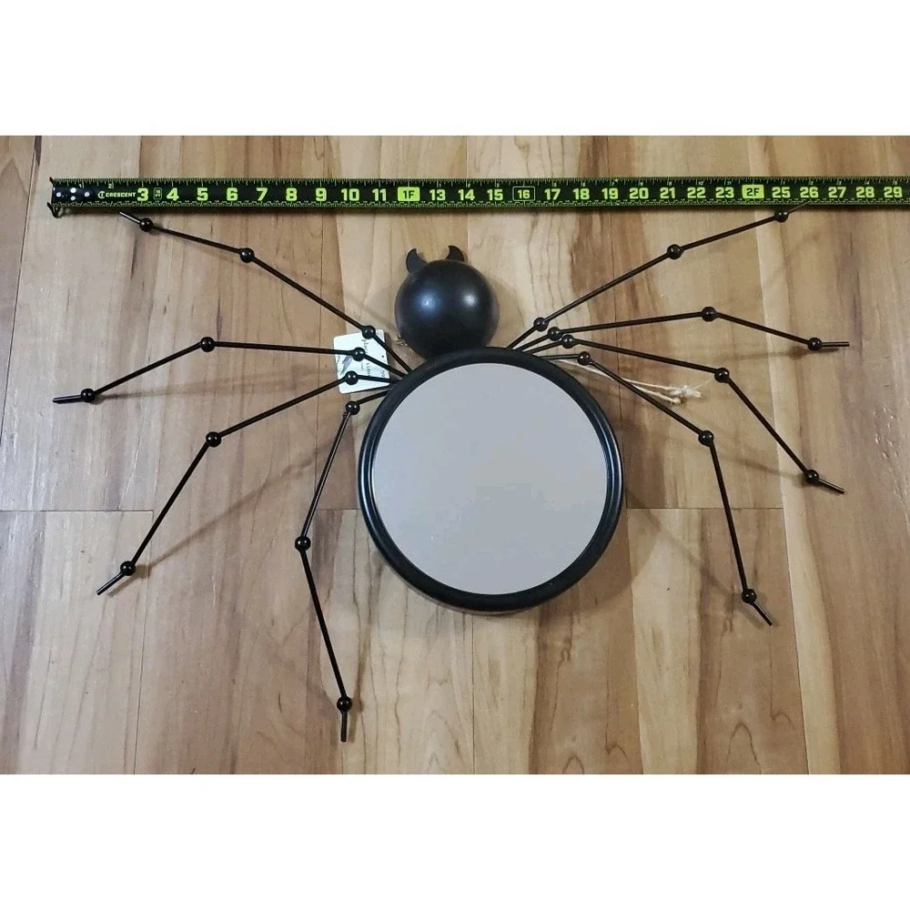 Place & Time Halloween Spooky Spider Mirror Goth Chic Decor‎ READ
